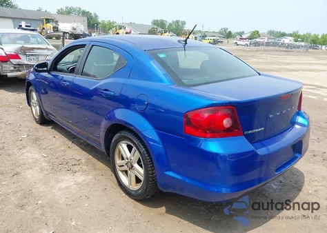 2012 Dodge Avenger Sxt из США, поврежденный, VIN 1C3CDZCB3CN227794